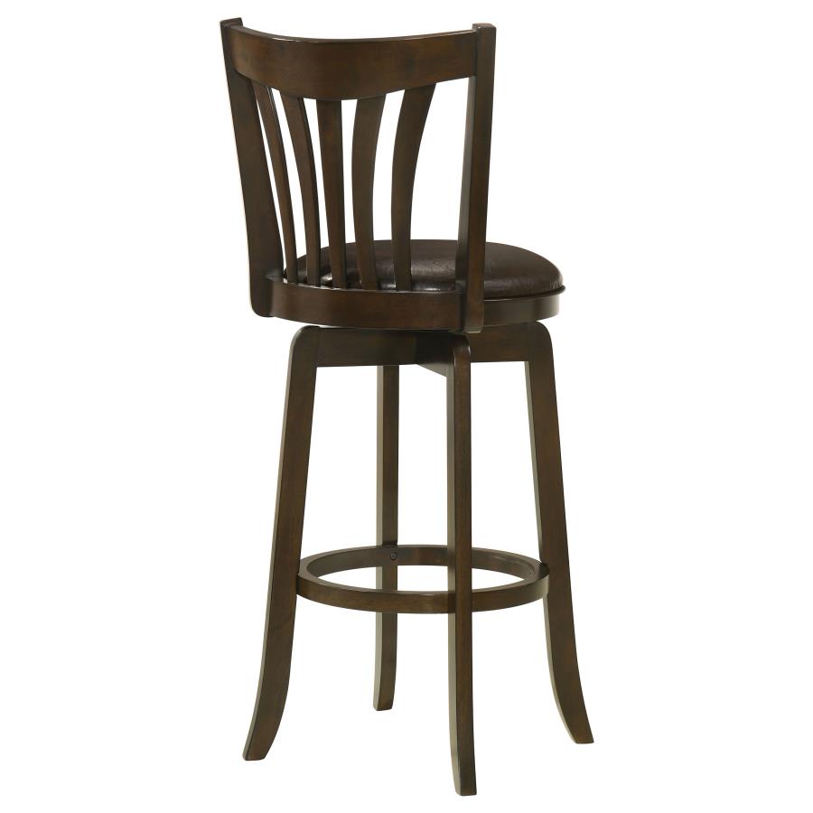 (image for) Lambert Wood Pub Height Swivel Bar Chair Dark Cherry