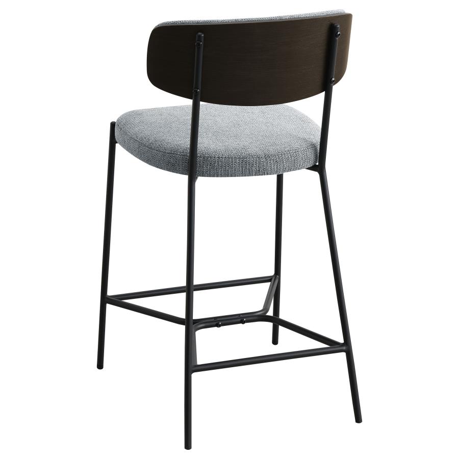 (image for) Elison Counter Height Bar Stool Grey (Set of 2)