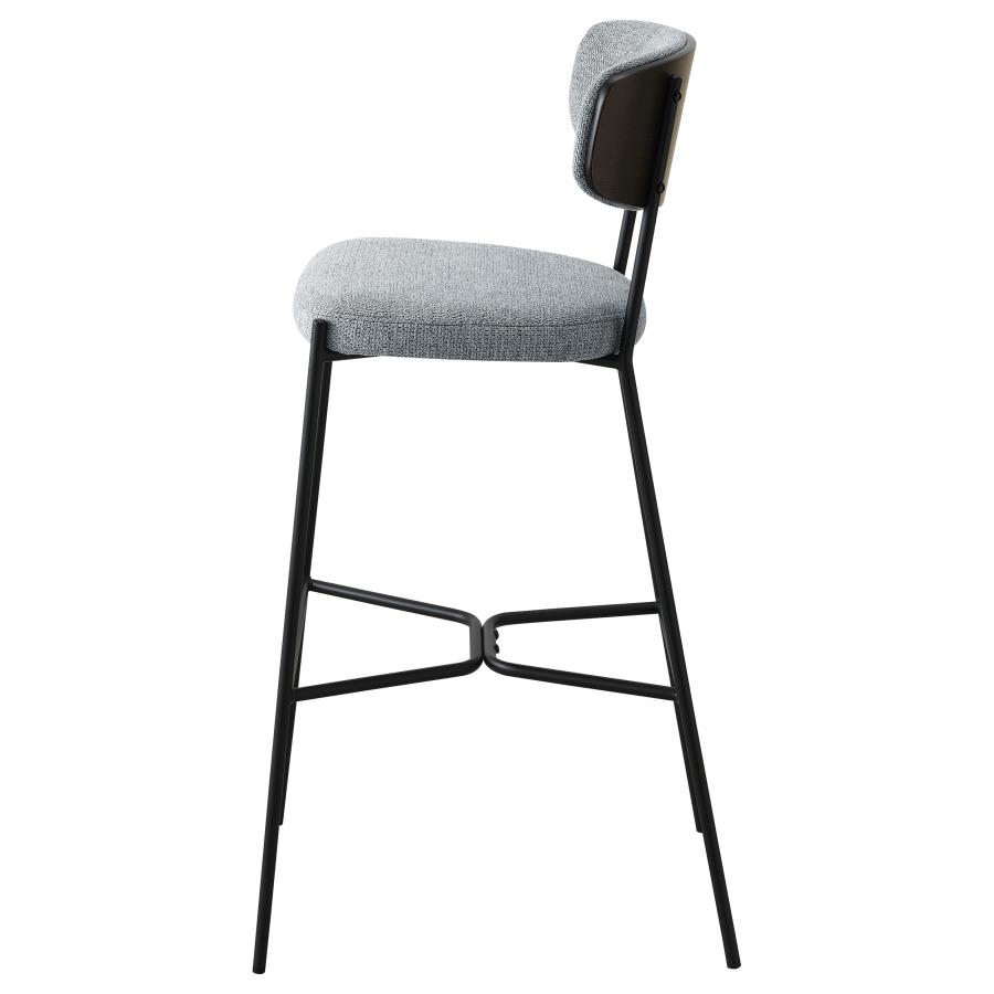 (image for) Elison Pub Height Bar Stool Grey (Set of 2)