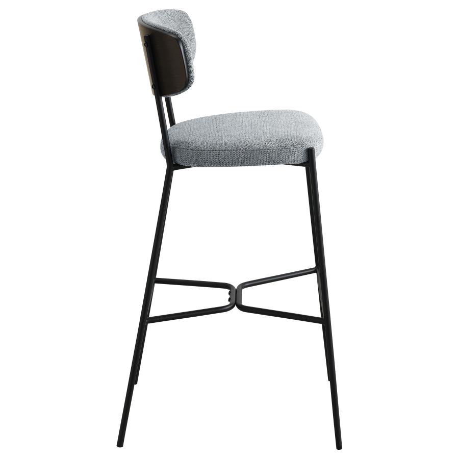 (image for) Elison Pub Height Bar Stool Grey (Set of 2)