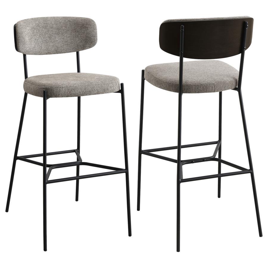 (image for) Elison Pub Height Bar Stool Light Brown (Set of 2) - Click Image to Close