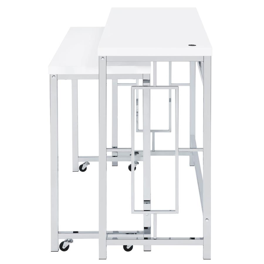 (image for) Jackson 4-piece Multipurpose Counter Height Table Set White