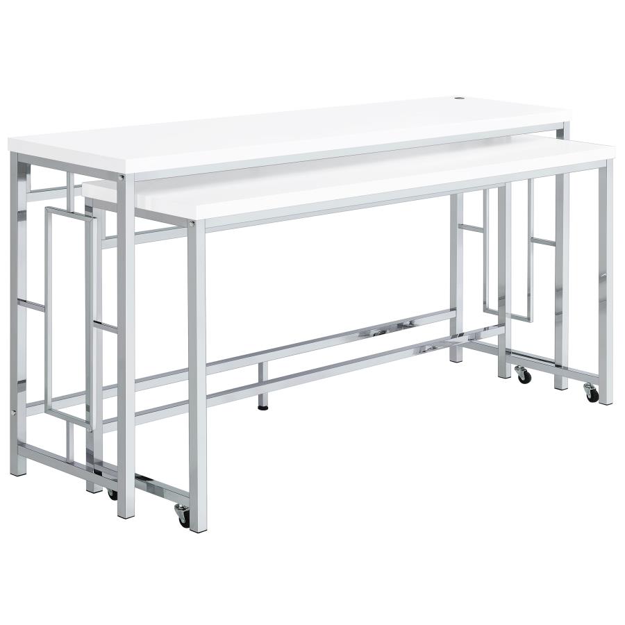 (image for) Jackson 5-piece Multipurpose Counter Height Table Set White