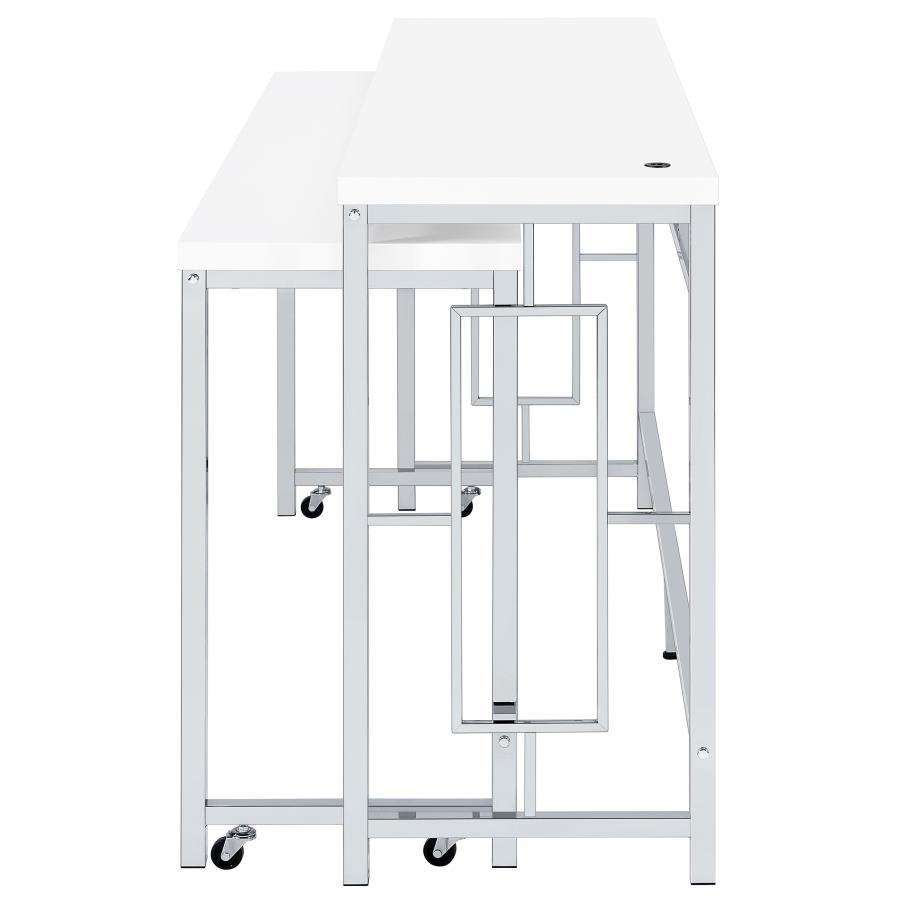 (image for) Jackson 5-piece Multipurpose Counter Height Table Set White