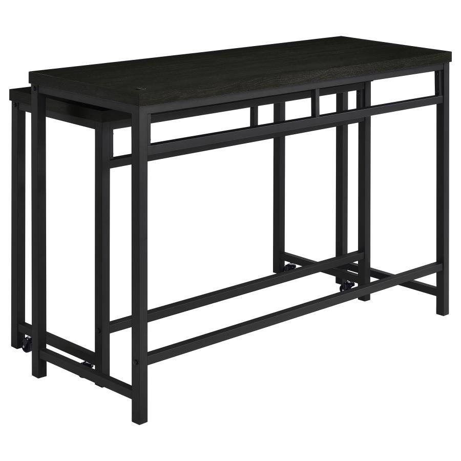 (image for) Hawes 4-piece Multipurpose Counter Height Table Set Black