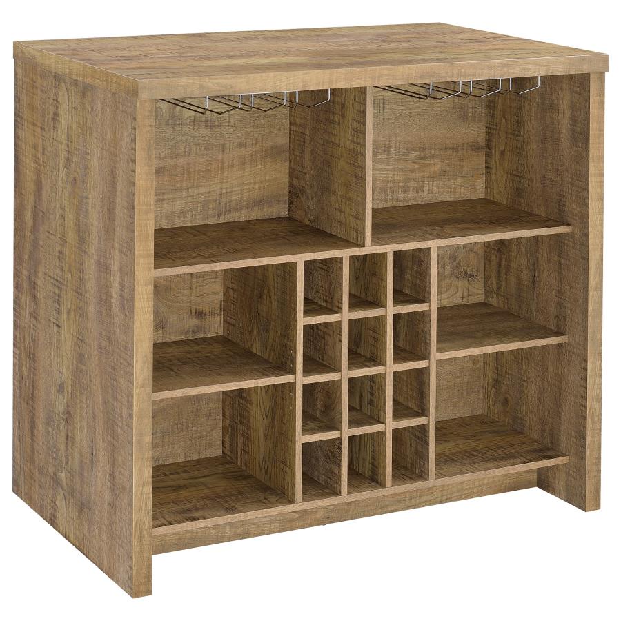 (image for) Topanga Engineered Wood Freestanding Home Bar Mango