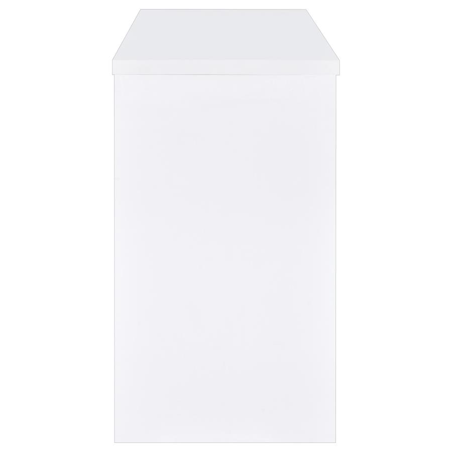 Topanga Engineered Wood Freestanding Home Bar White