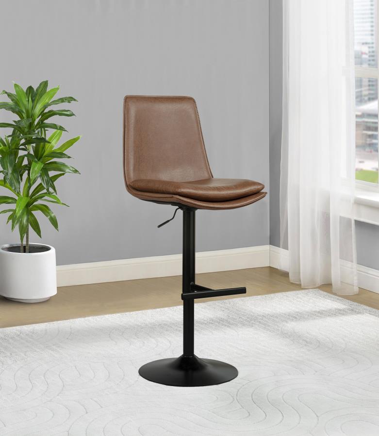 2027 Adjustable Bar Chair Coffee / Black 