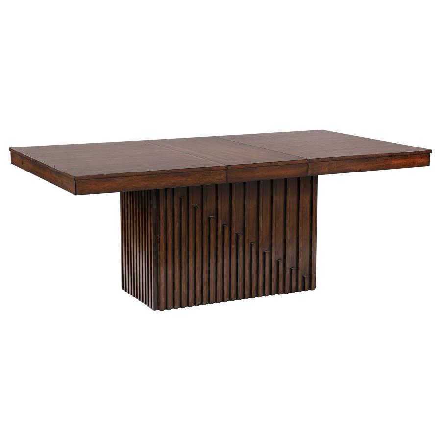 (image for) Briarwood 77-inch Extension Leaf Dining Table Mango Oak - Click Image to Close