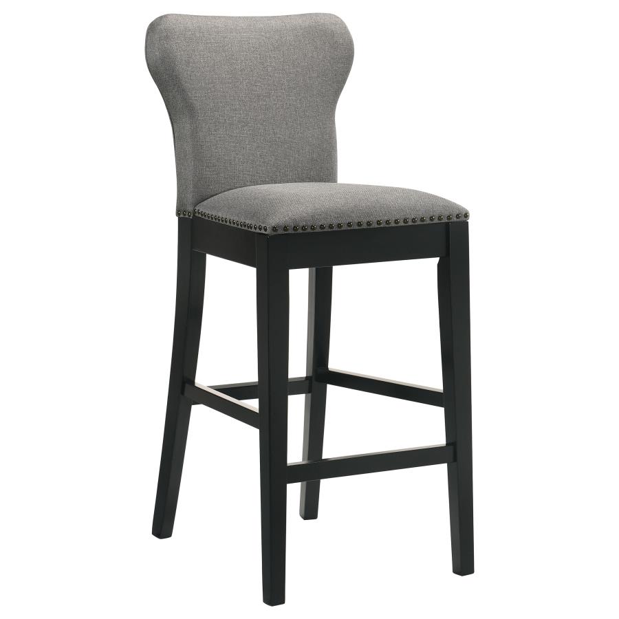 (image for) Rolando Fabric Upholstered Bar Chair Grey (Set of 2)