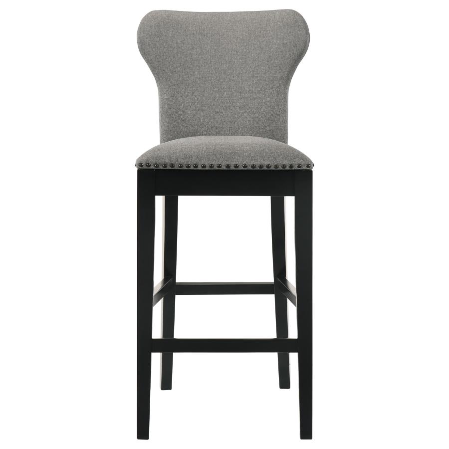 (image for) Rolando Fabric Upholstered Bar Chair Grey (Set of 2)