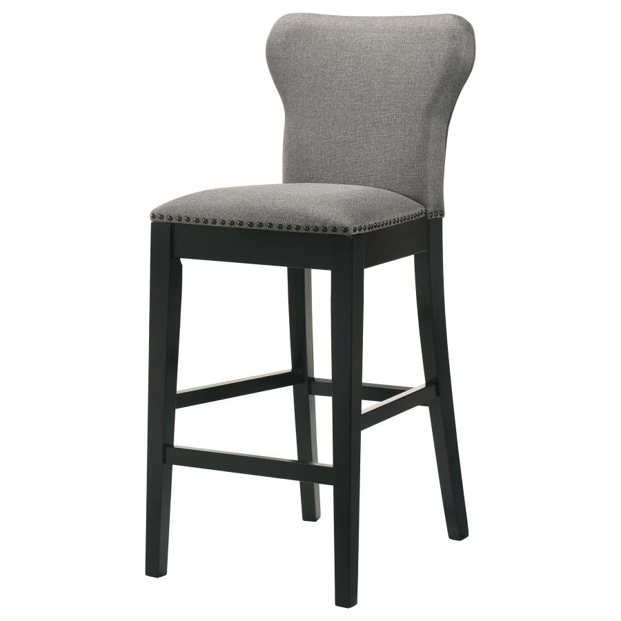 (image for) Rolando Fabric Upholstered Bar Chair Grey (Set of 2)