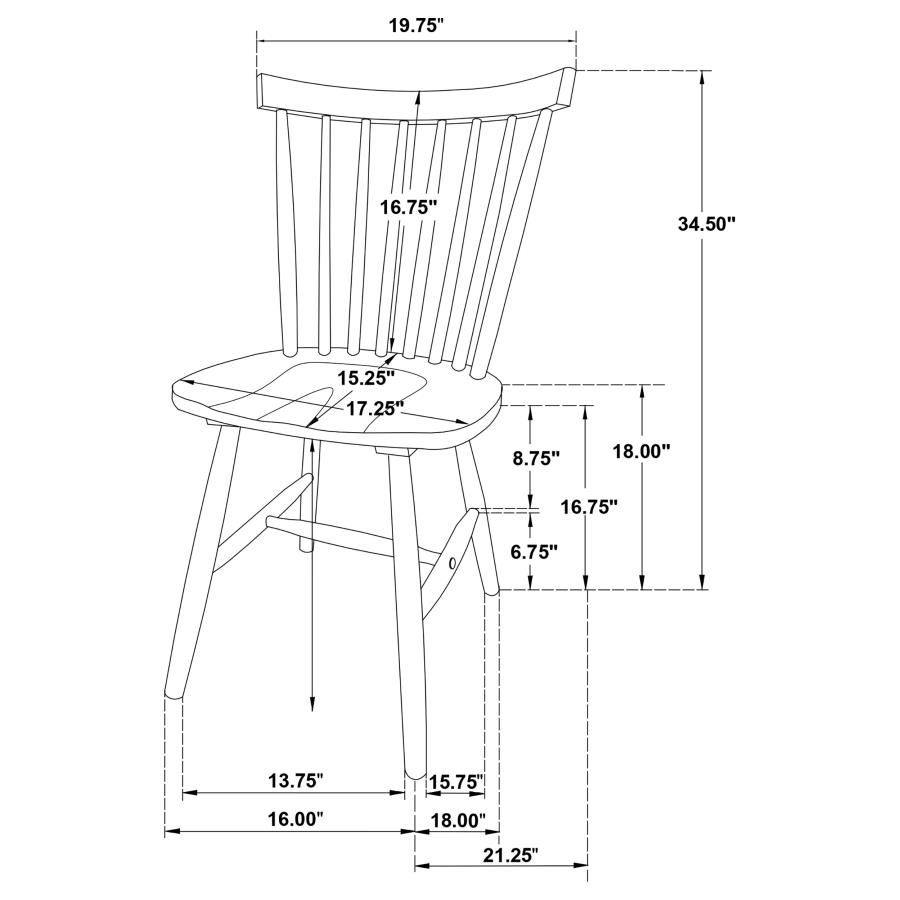 (image for) Hollyoak 7-piece Rectangular Dining Set Walnut and Black