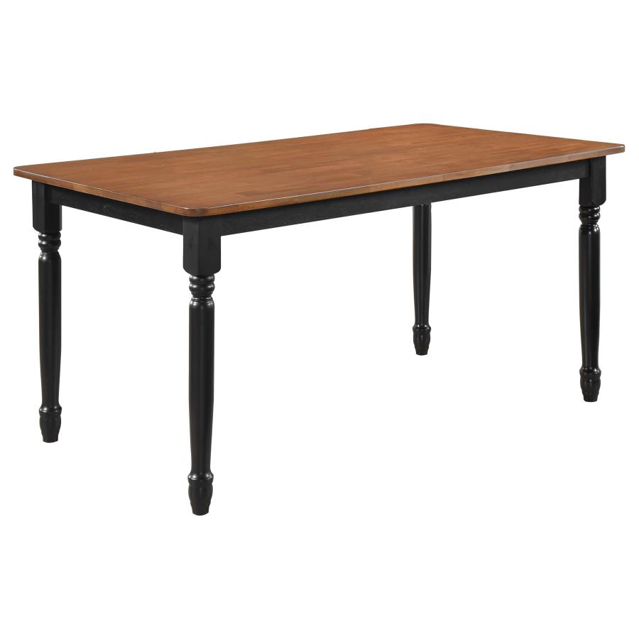 (image for) Hollyoak Rectangular 63-inch Wood Dining Table Walnut - Click Image to Close