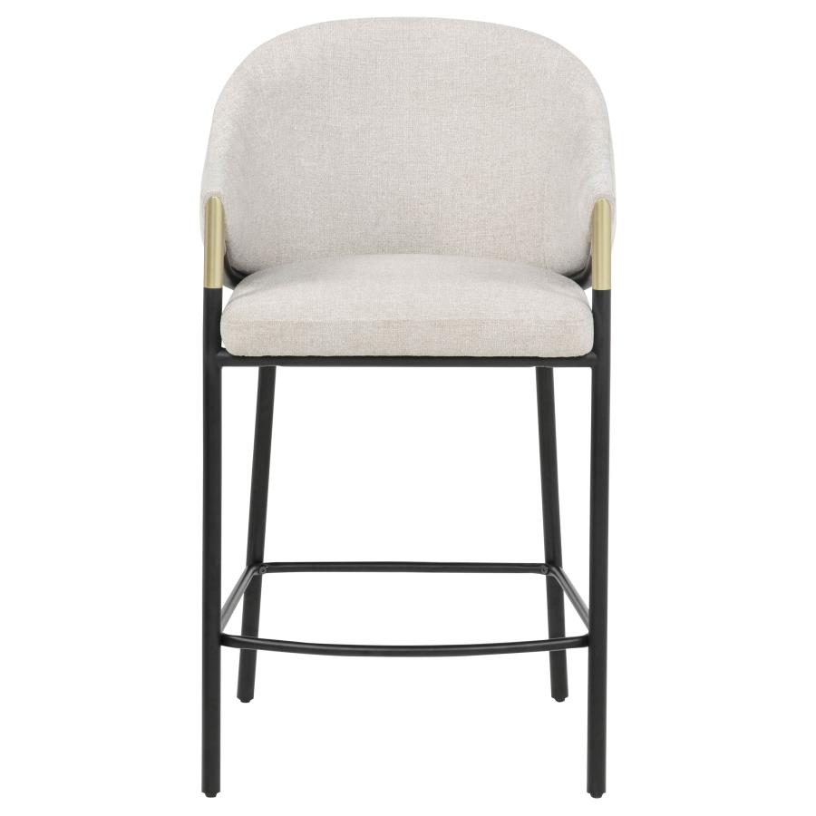 Chadwick Fabric Upholstered Counter Height Chair Beige (Set of 2)
