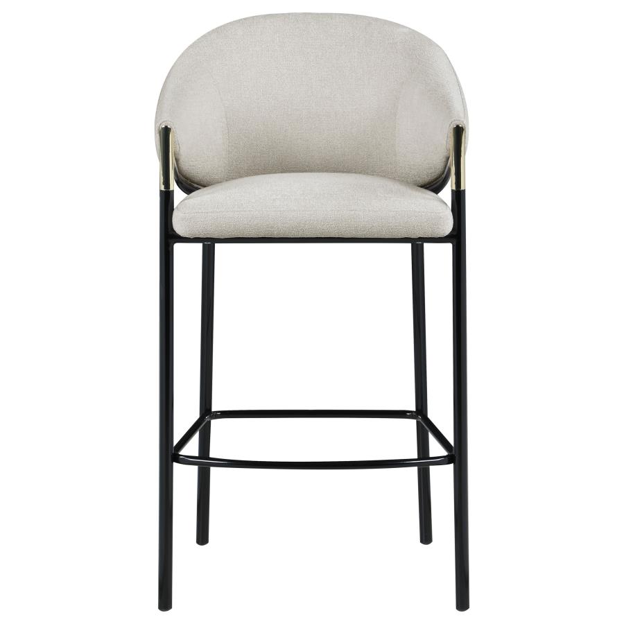 (image for) Chadwick Fabric Upholstered Bar Chair Beige (Set of 2)