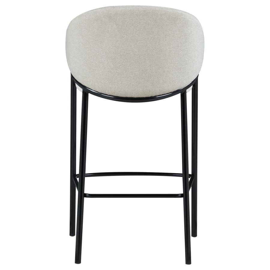 (image for) Chadwick Fabric Upholstered Bar Chair Beige (Set of 2)