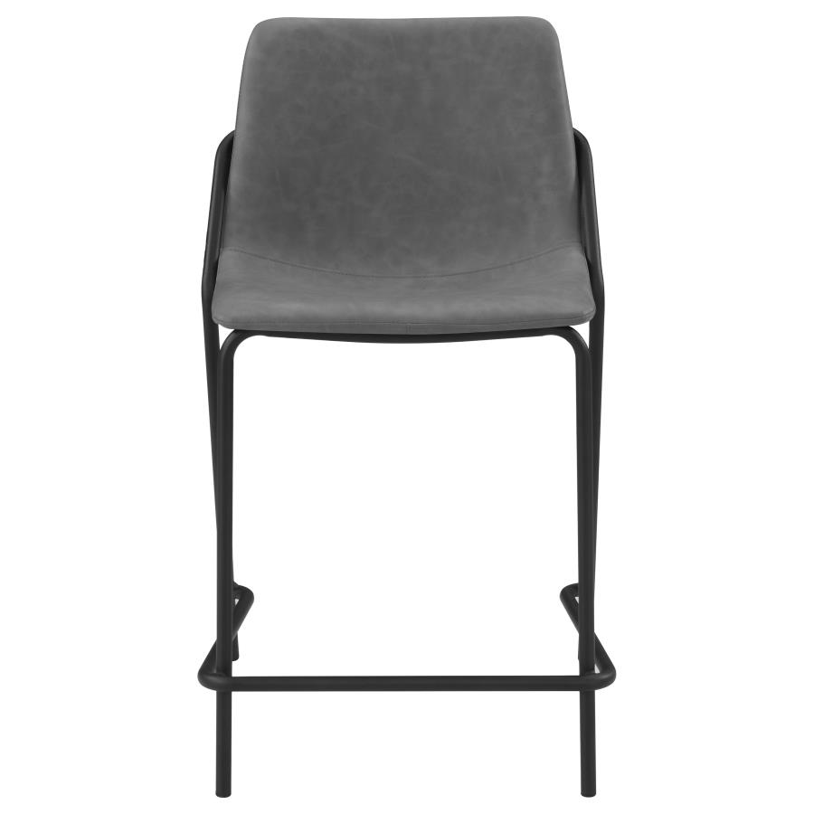 (image for) Earnest Upholstered Counter Chair Grey (Set of 2)