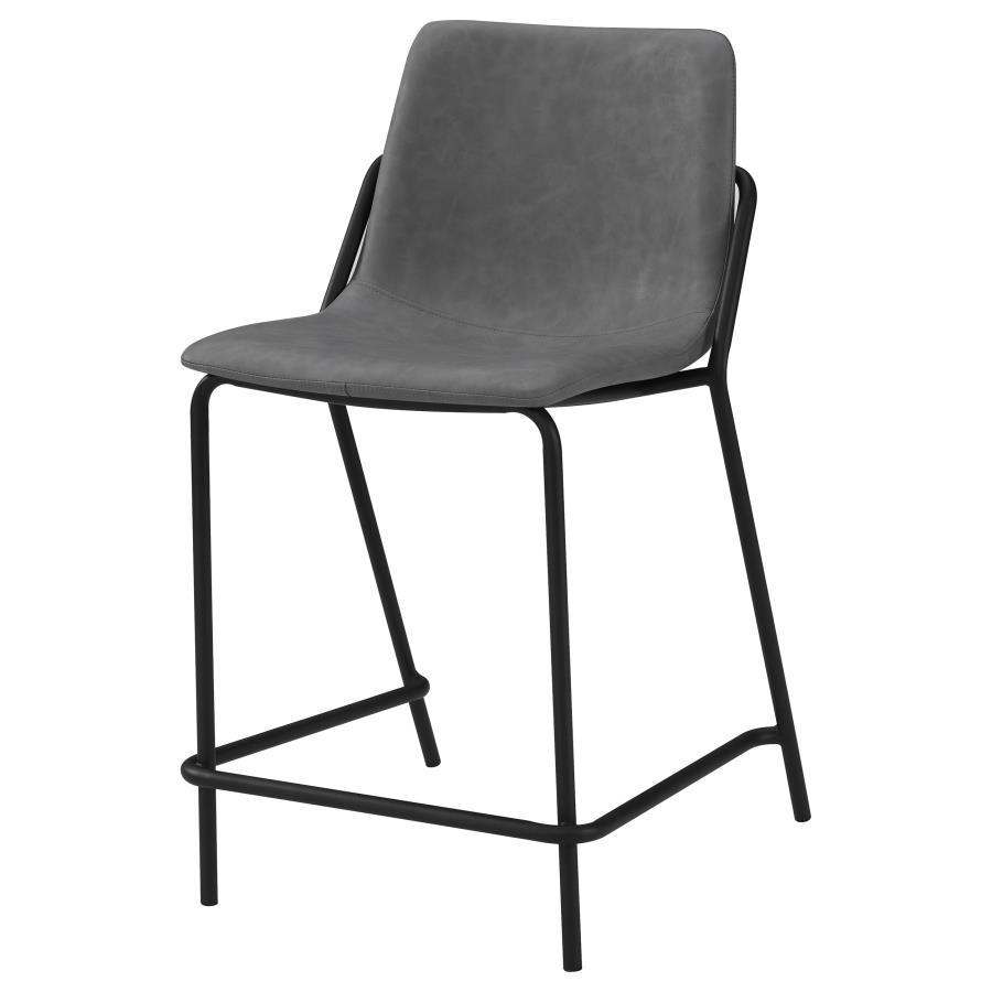 (image for) Earnest Upholstered Counter Chair Grey (Set of 2)