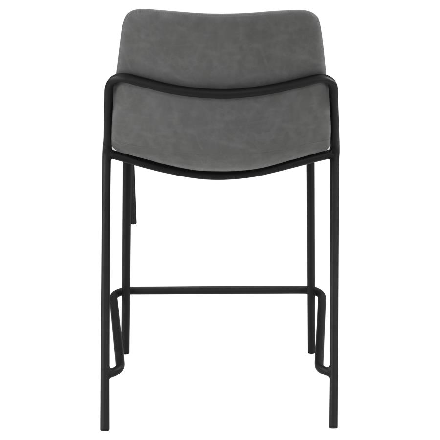 (image for) Earnest Upholstered Counter Chair Grey (Set of 2)