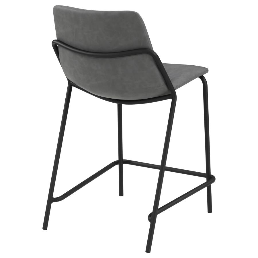 (image for) Earnest Upholstered Counter Chair Grey (Set of 2)