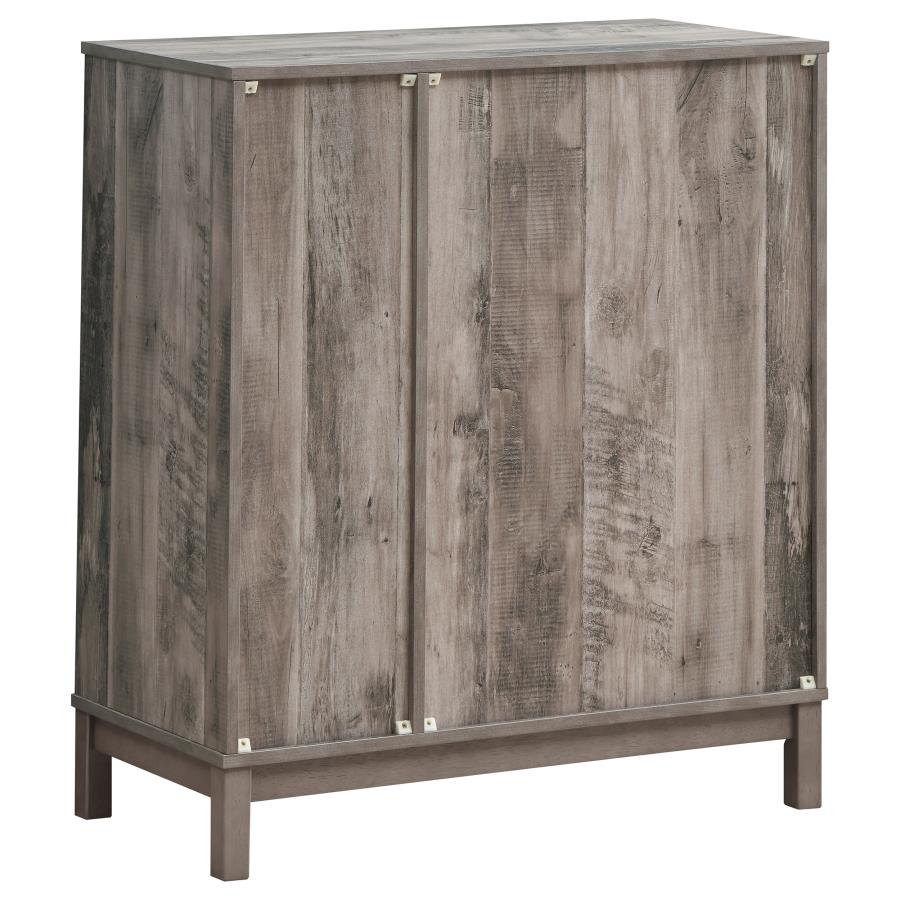 (image for) Cheyenne 2-door Home Bar Wine Cabinet Weathered Acacia