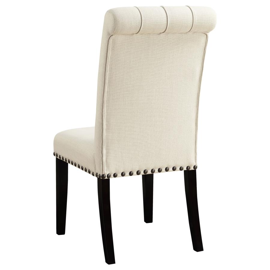 (image for) Alana Fabric Upholstered Dining Side Chair Beige (Set of 2)