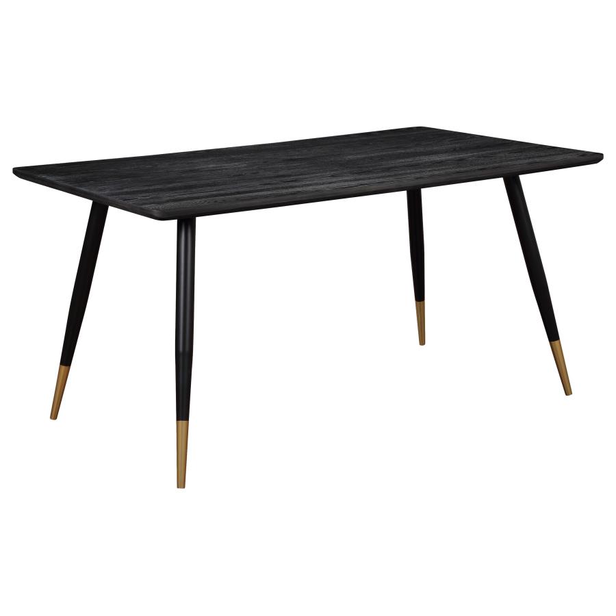 (image for) Zetta Rectangular 60-inch Wood Dining Table Black