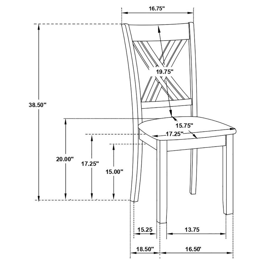 (image for) Fortress 7-piece Rectangular Dining Set Vintage Vanilla