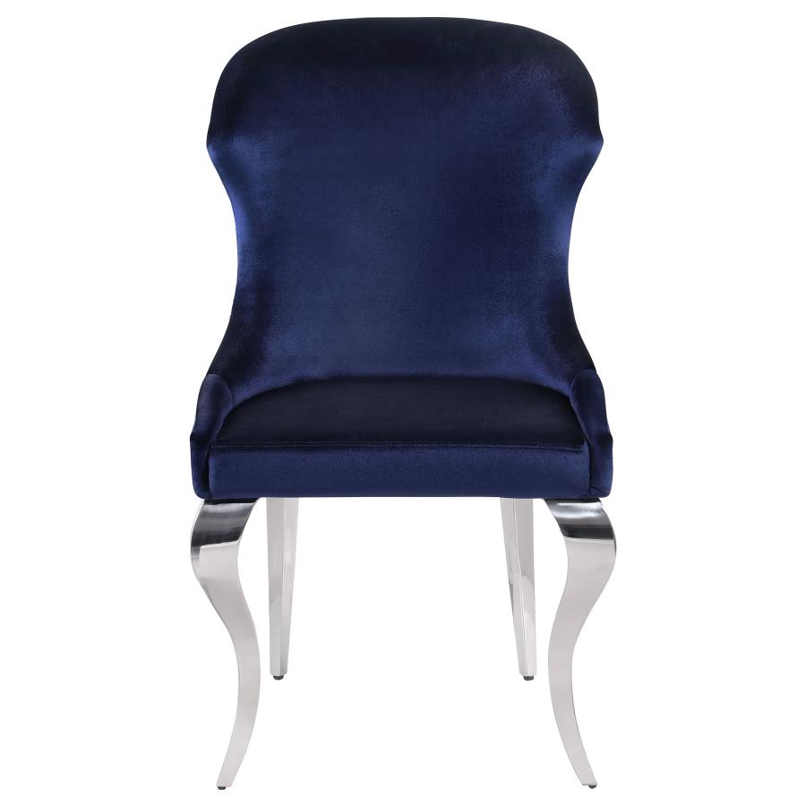 (image for) Cheyanne Upholstered Dining Side Chair Ink Blue (Set of 2)