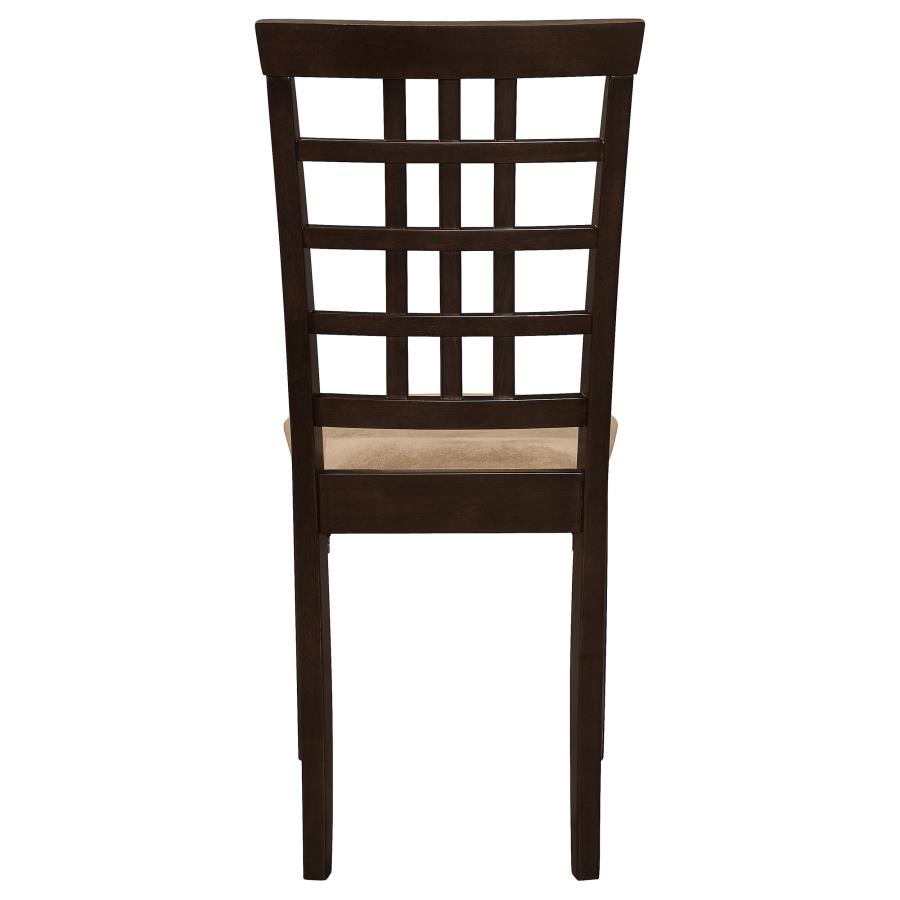 (image for) Kelso Lattice Back Dining Side Chair Cappuccino (Set of 2)