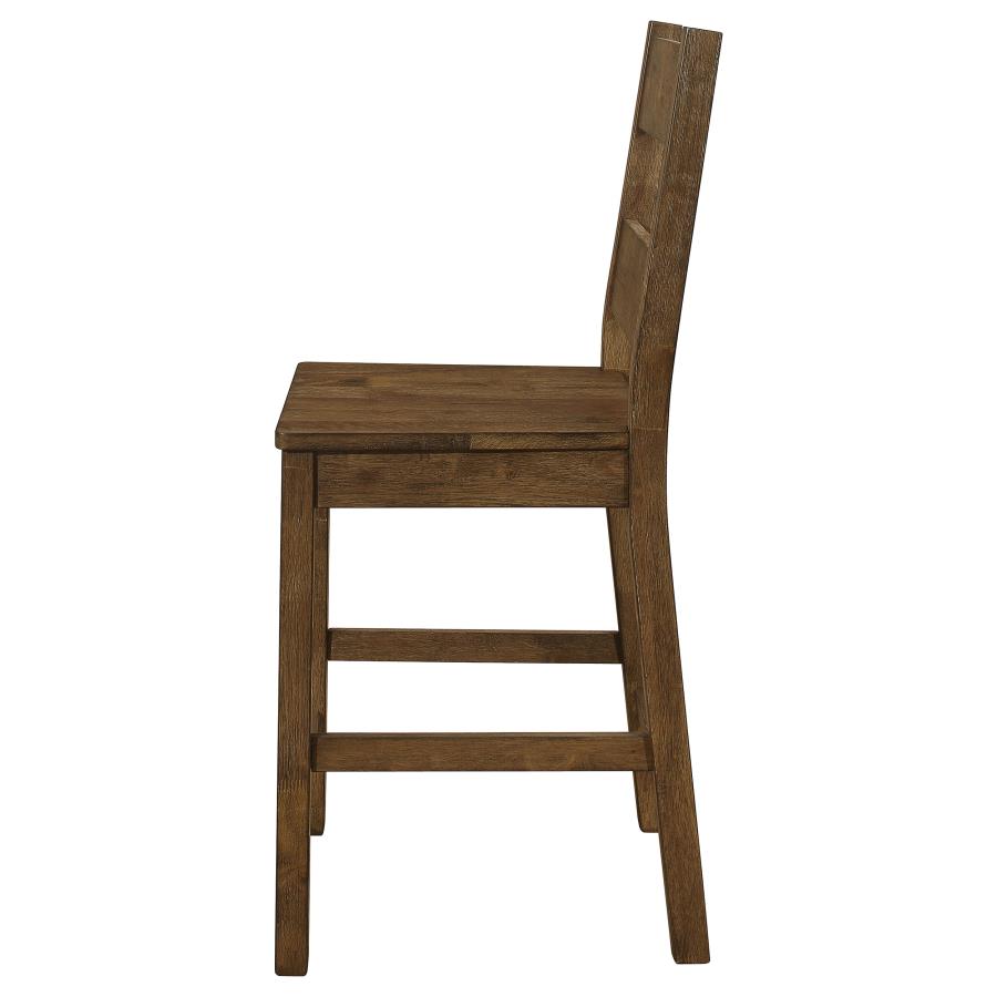 (image for) Coleman Wood Counter Chair Rustic Golden Brown (Set of 2)