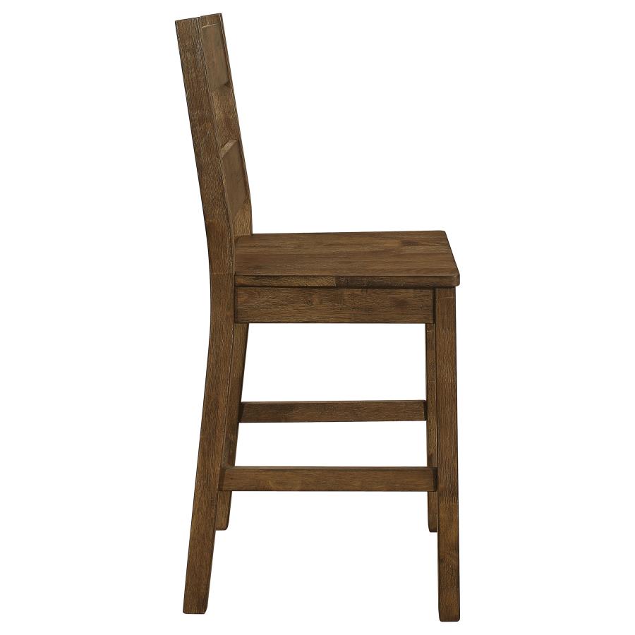 (image for) Coleman Wood Counter Chair Rustic Golden Brown (Set of 2)