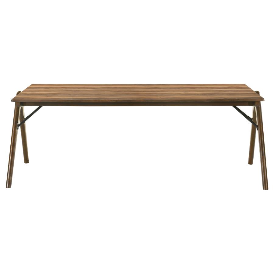 Randolph 7-piece Rectangular Dining Table Sheesham and Brown