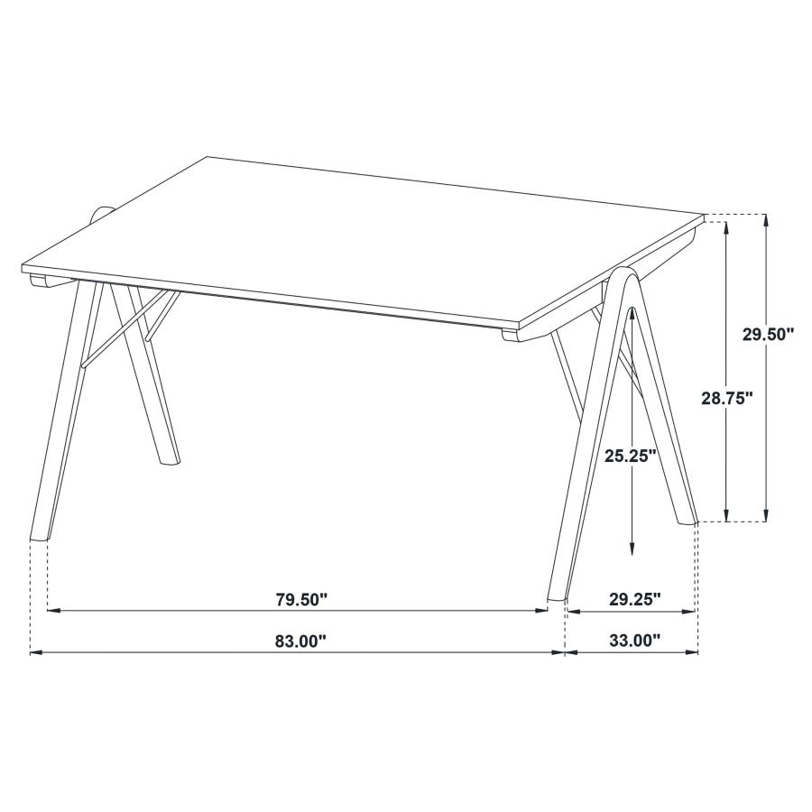 Randolph 79-inch Rectangular Dining Table Sheesham and Brown