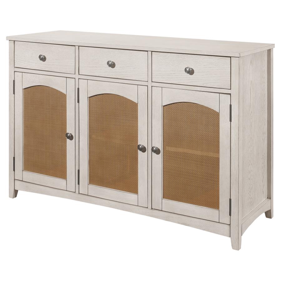 (image for) Kirby 3-drawer Sideboard Buffet Cabinet Rustic Off White