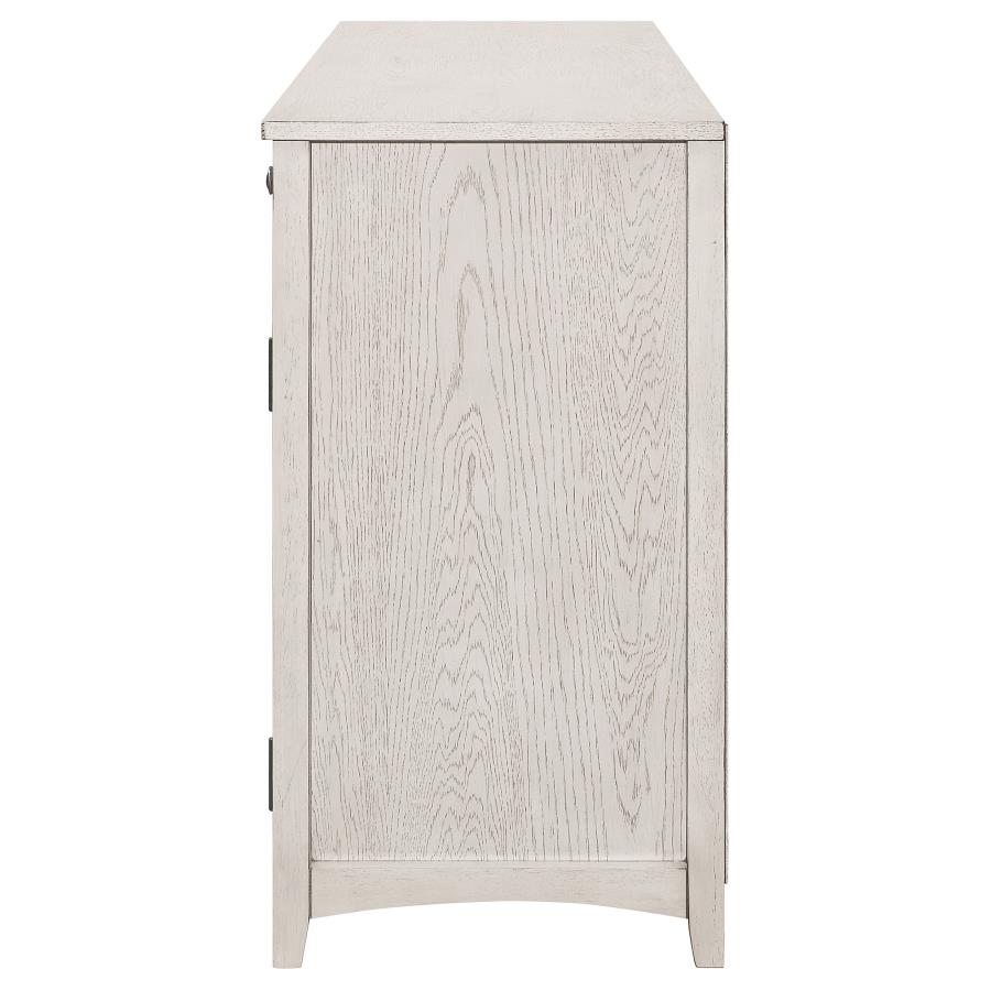 (image for) Kirby 3-drawer Sideboard Buffet Cabinet Rustic Off White