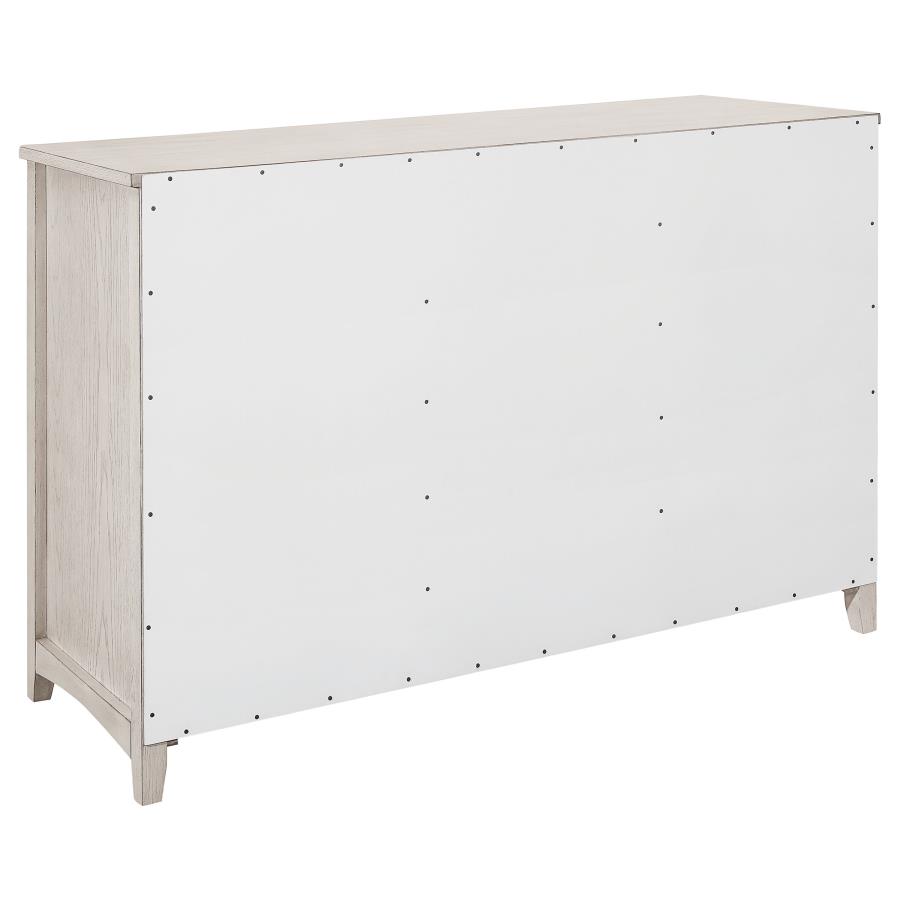 (image for) Kirby 3-drawer Sideboard Buffet Cabinet Rustic Off White