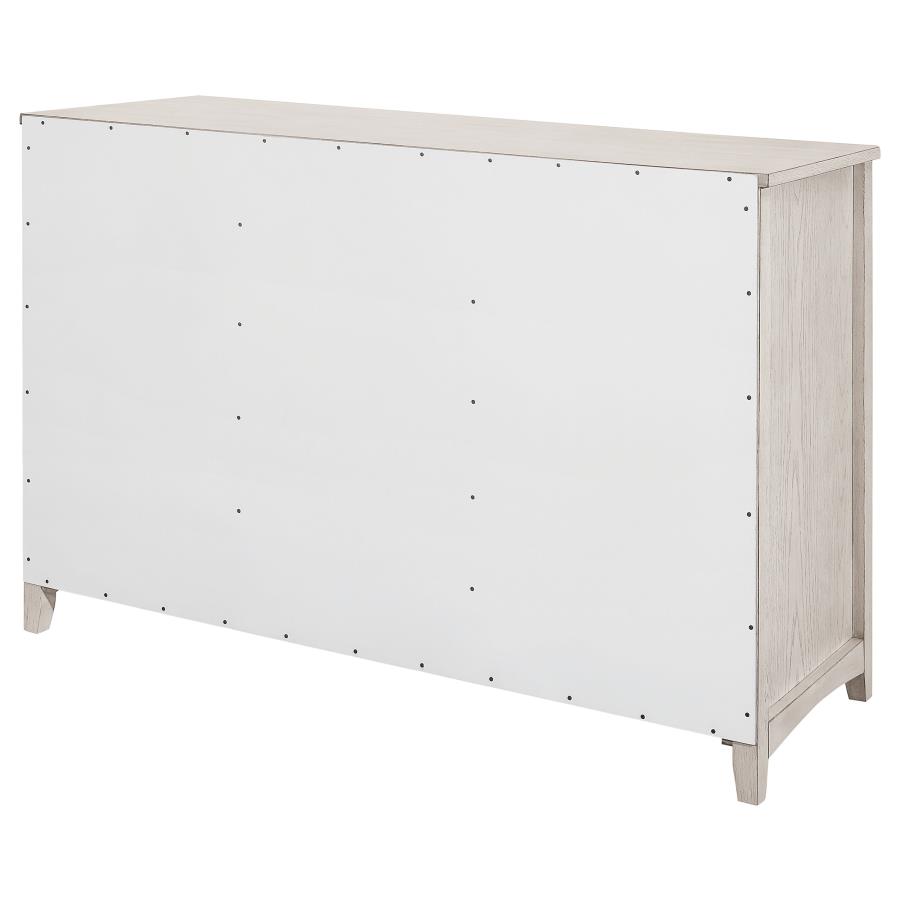 (image for) Kirby 3-drawer Sideboard Buffet Cabinet Rustic Off White