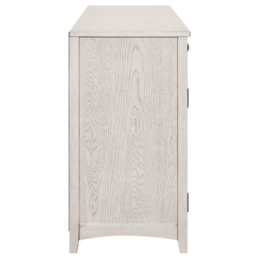 (image for) Kirby 3-drawer Sideboard Buffet Cabinet Rustic Off White