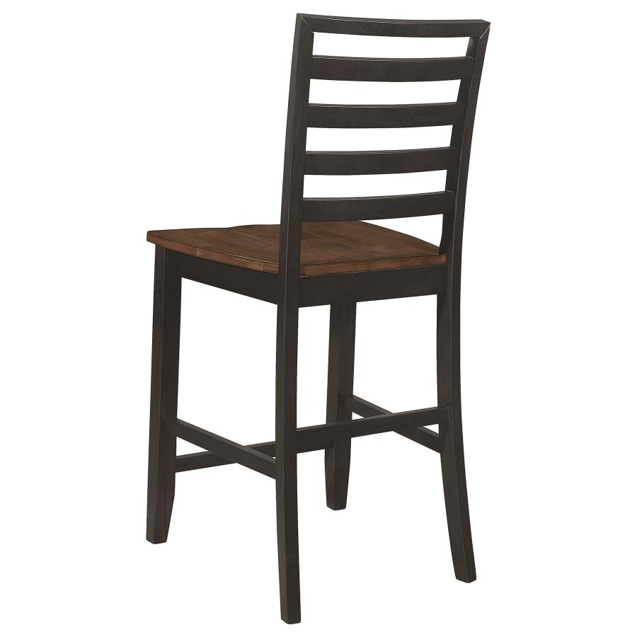 (image for) Sanford 5-piece Counter Height Dining Set with Drop Leaf Cinnamon and Espresso