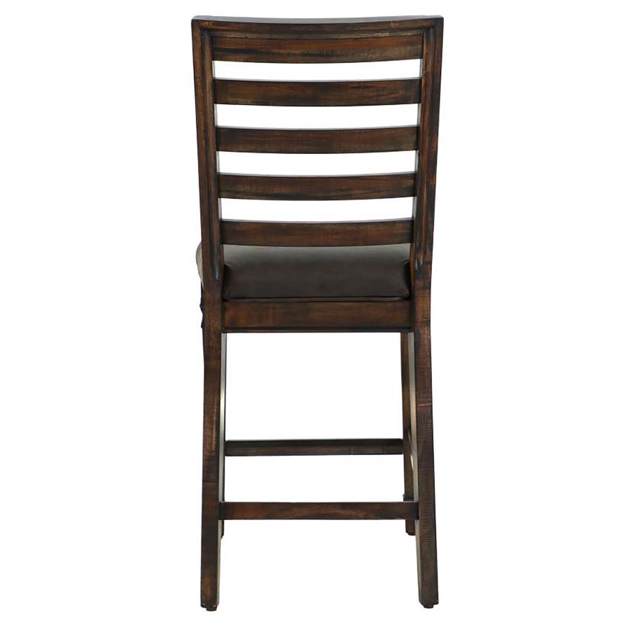 (image for) Avenue Ladder Back Counter Height Chairs Brown (Set of 2)