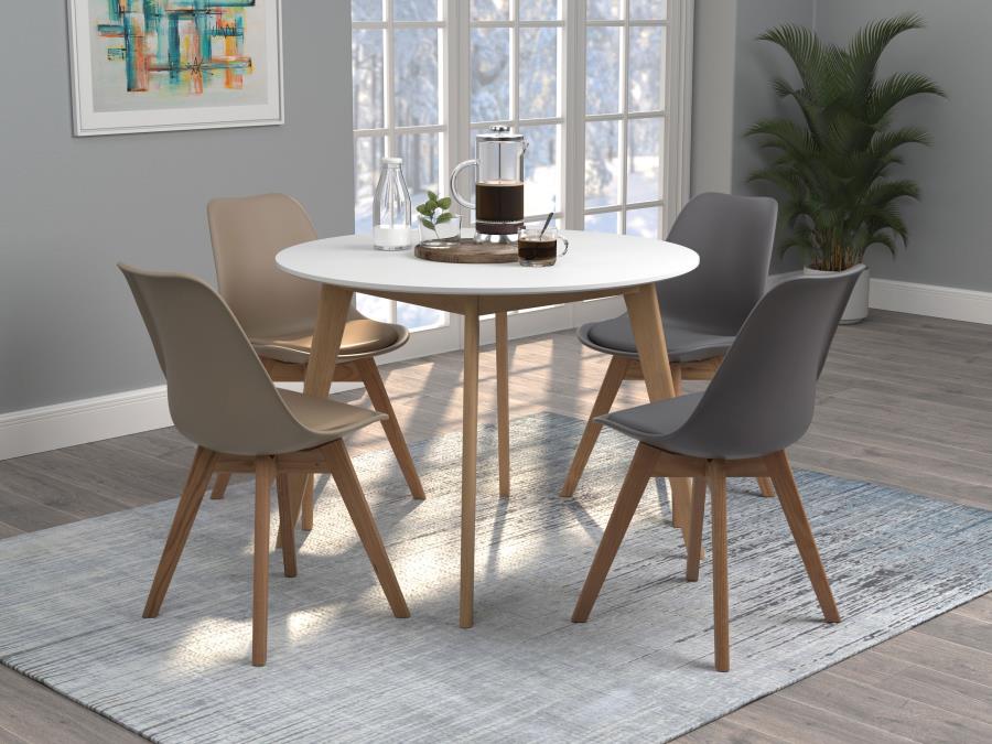 (image for) Breckenridge Round 40-inch Round Dining Table Matte White