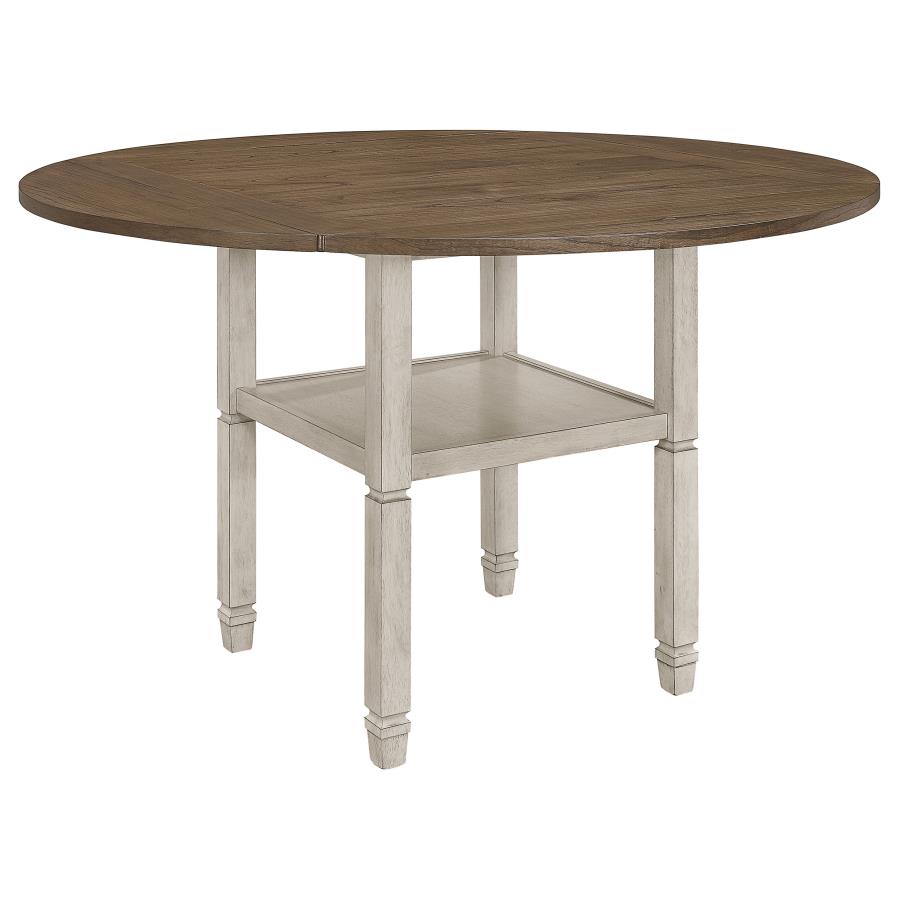 (image for) Sarasota 60-inch Extension Counter Dining Table Rustic Cream - Click Image to Close