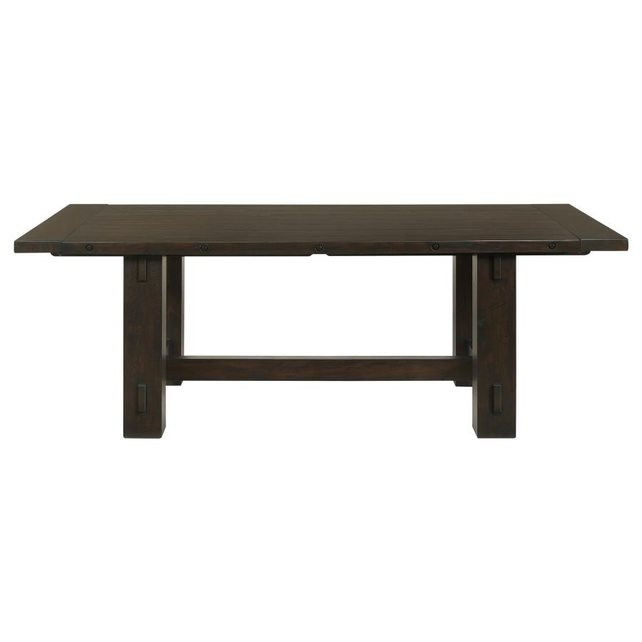 (image for) Calandra 121-inch Extension Leaf Dining Table Vintage Java