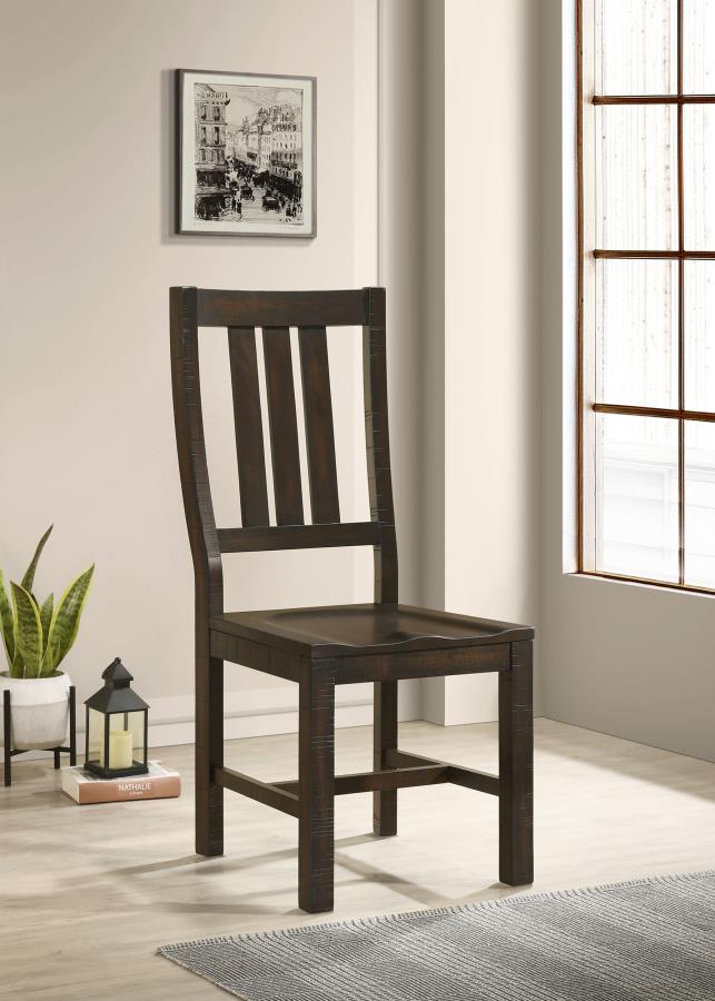 (image for) Calandra Wood Dining Side Chair Vintage Java (Set of 2)