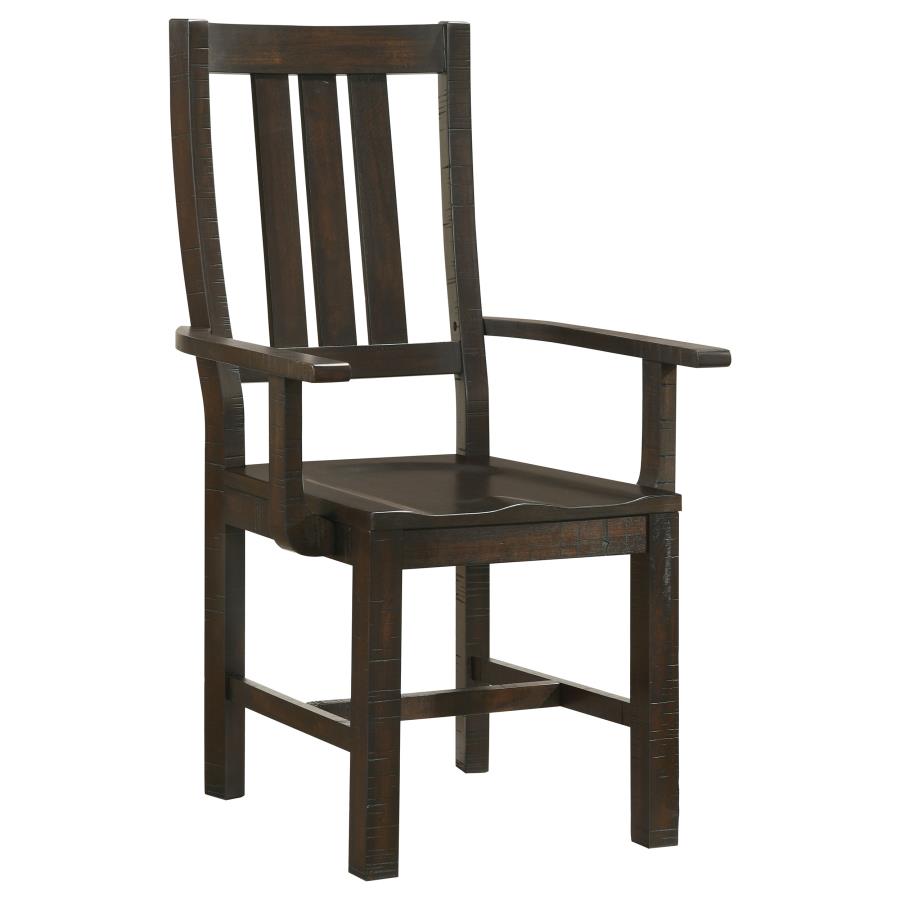 (image for) Calandra Wood Dining Arm Chair Vintage Java (Set of 2)