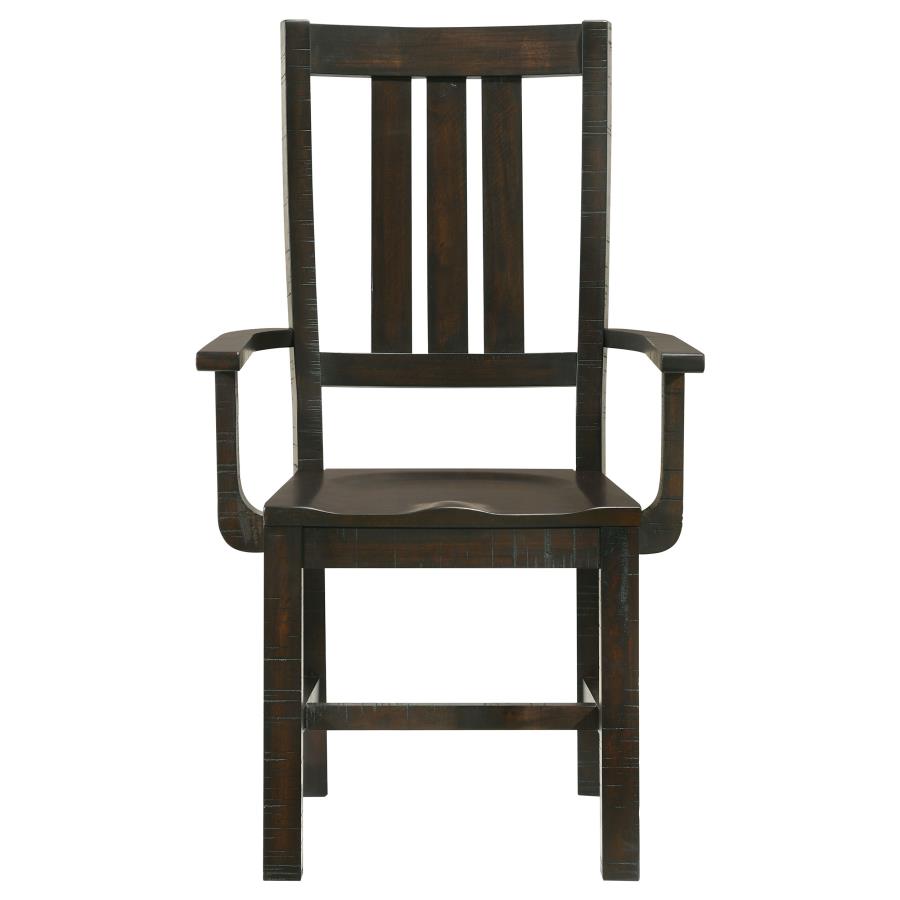 (image for) Calandra Wood Dining Arm Chair Vintage Java (Set of 2)