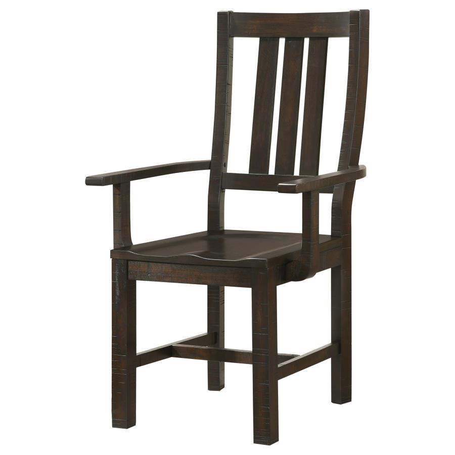 (image for) Calandra Wood Dining Arm Chair Vintage Java (Set of 2)