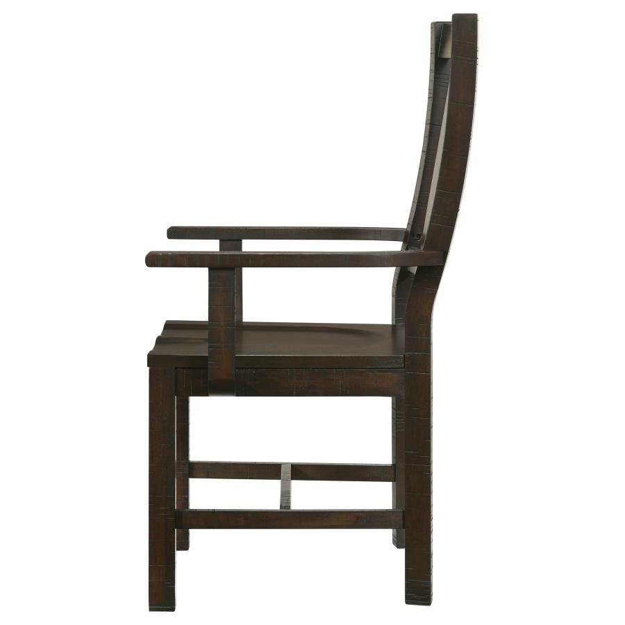 (image for) Calandra Wood Dining Arm Chair Vintage Java (Set of 2)